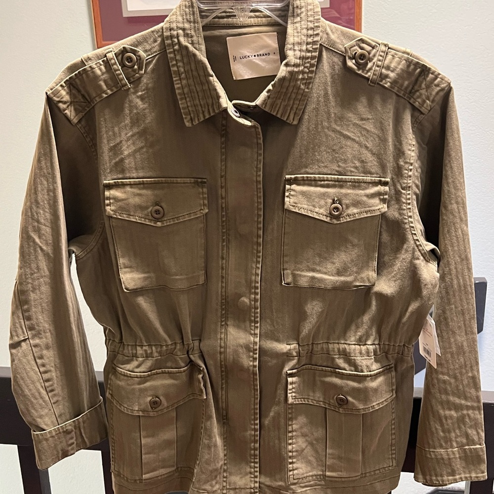 Lucky Brand Khaki Utility Jacket NWT#212